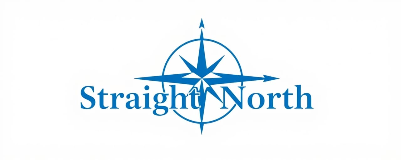 Straight North