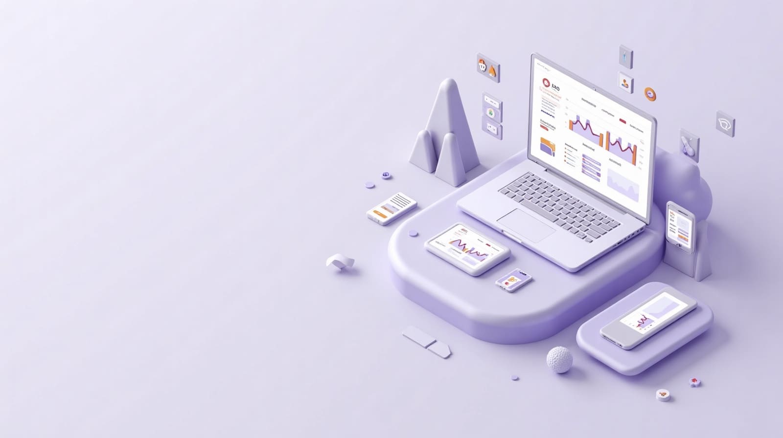 Digital marketing background